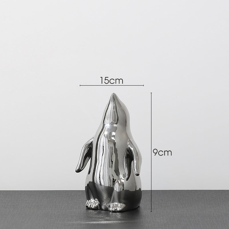 Penguin Ceramic Decoration Living Room Entrance TV Cabinet Home Decoration