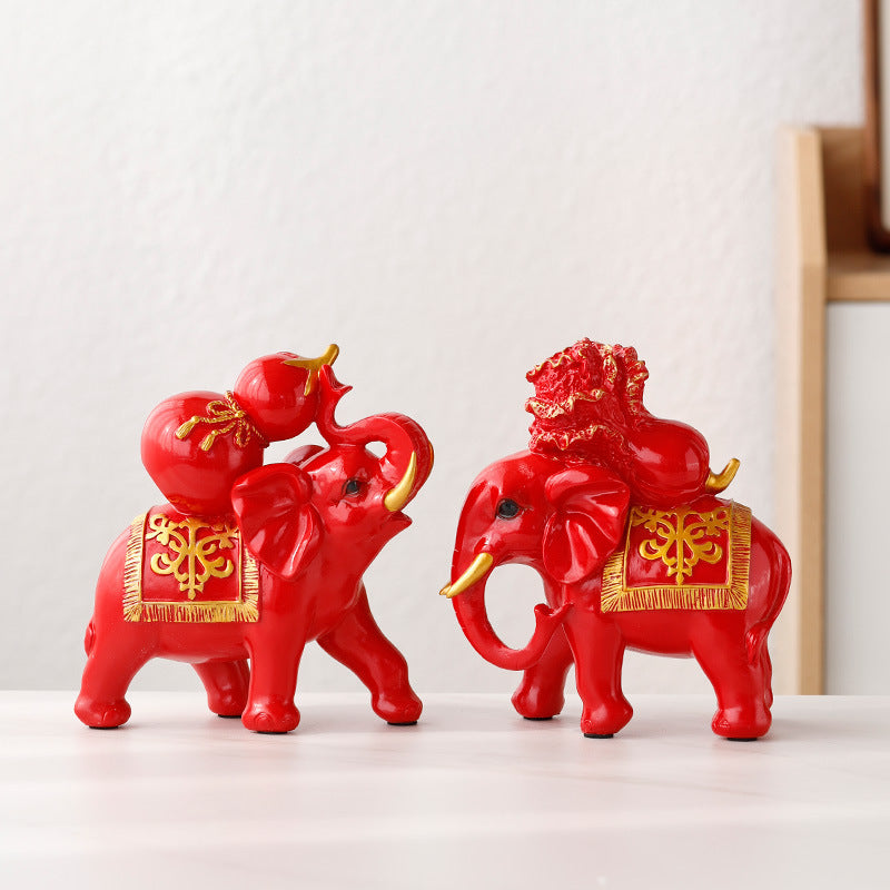 Home Ornament Elephant Decoration Living Room Wine Cabinet