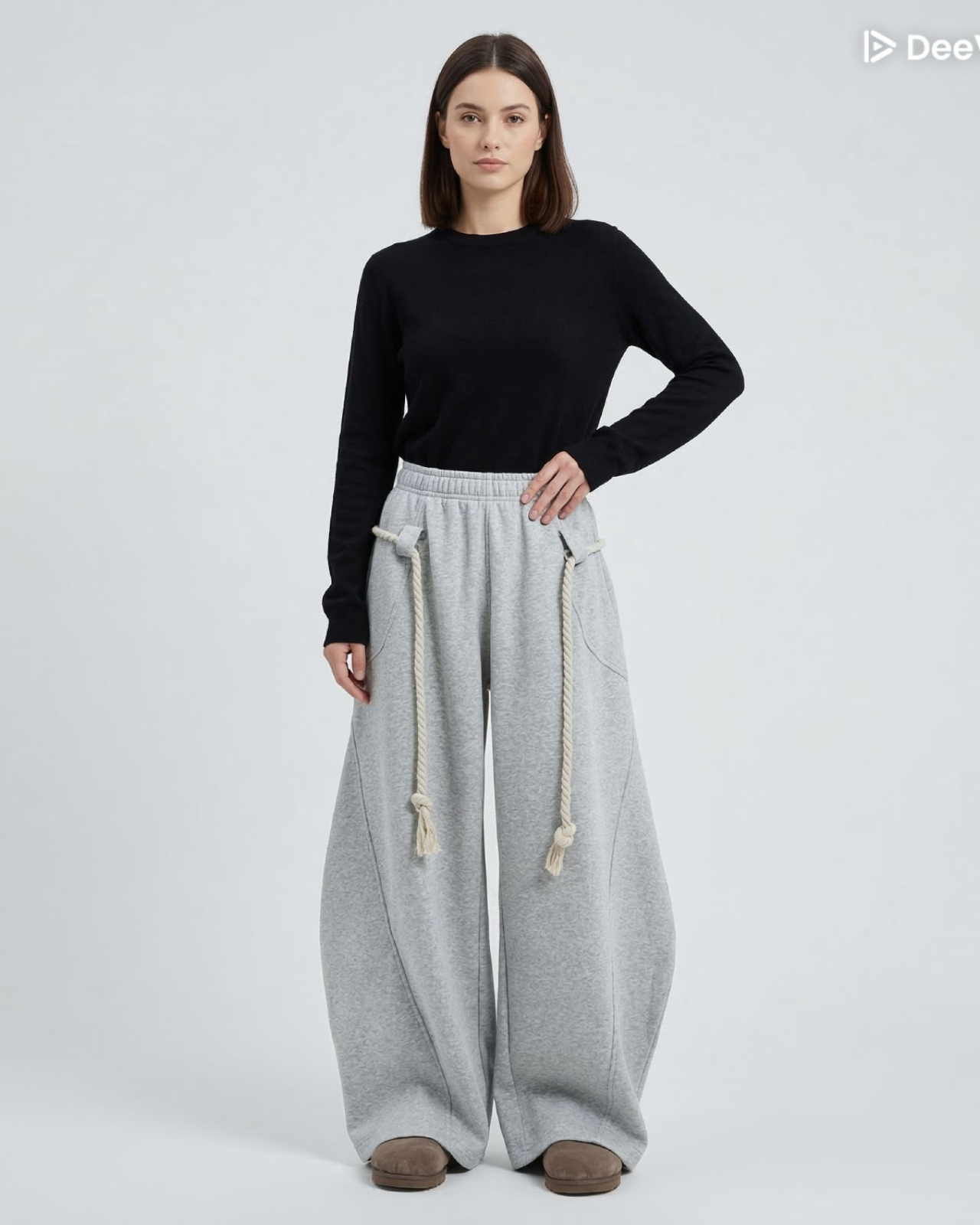 Fashionable Spring To Summer Baggy Wide Leg Casual Sweatpants Men/Women