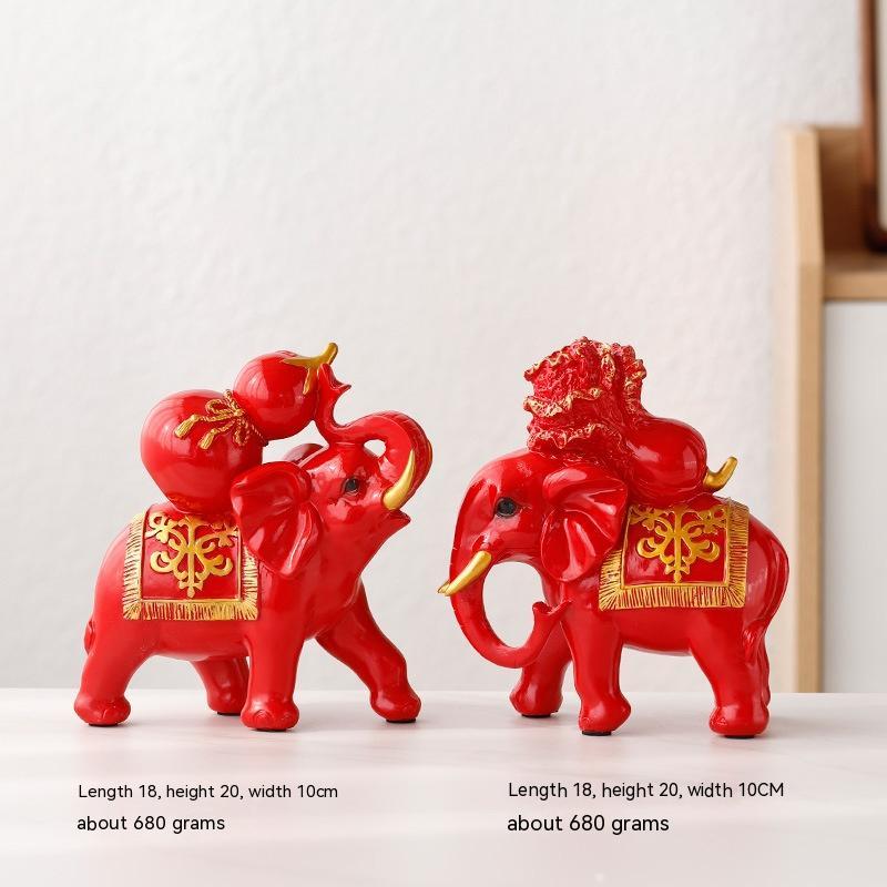 Home Ornament Elephant Decoration Living Room Wine Cabinet