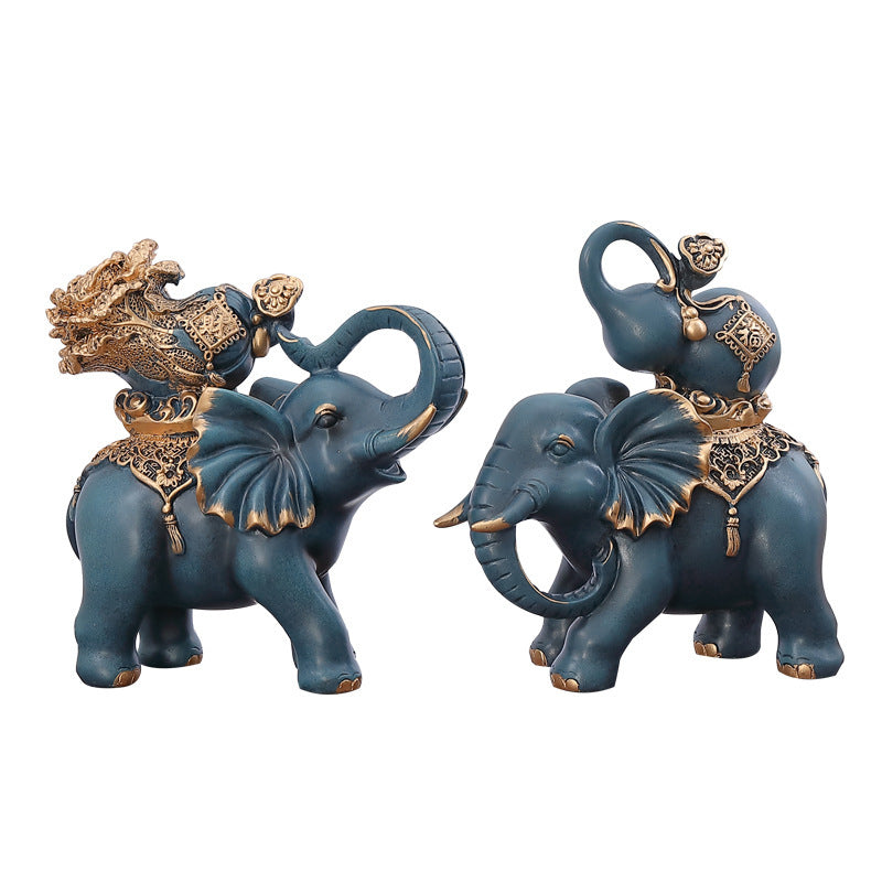 Home Ornament Elephant Decoration Living Room Wine Cabinet