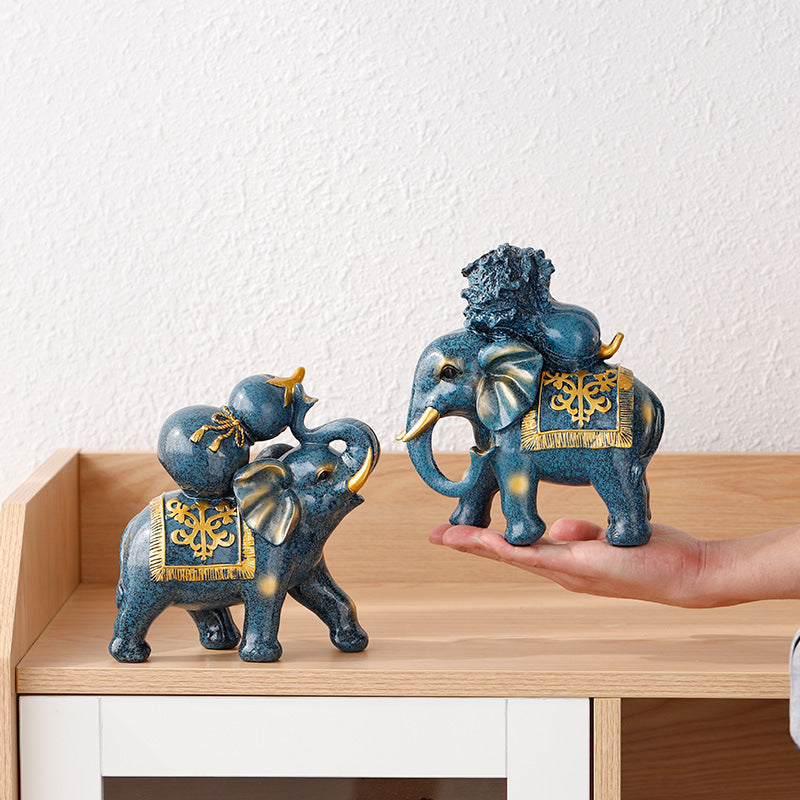 Home Ornament Elephant Decoration Living Room Wine Cabinet